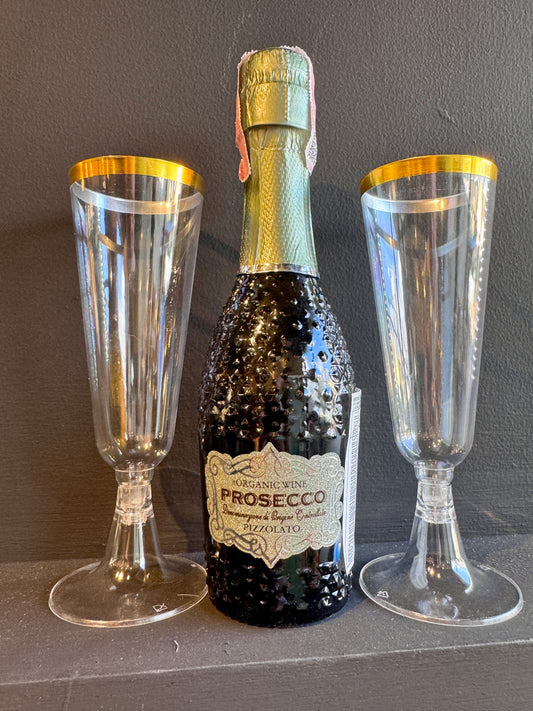 Mini Prosecco + 2 Glasses